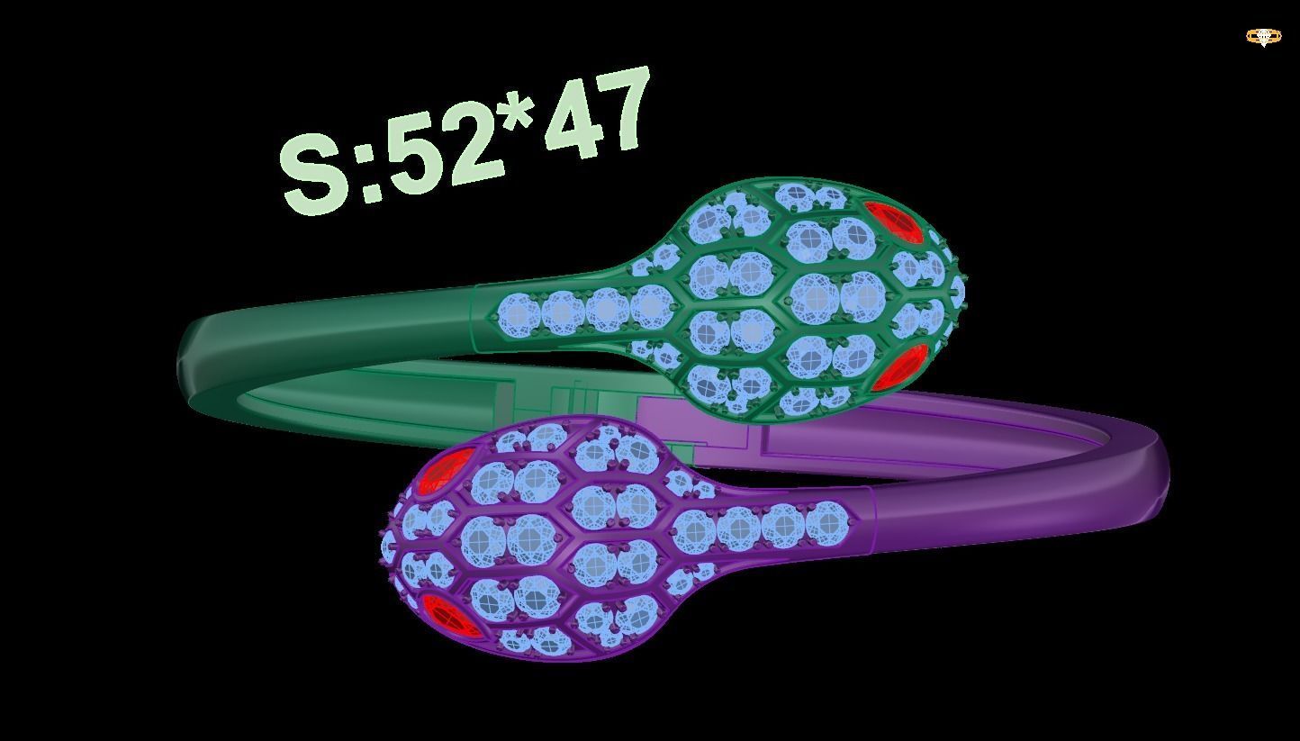 Bracelet Snake 3D print model_1