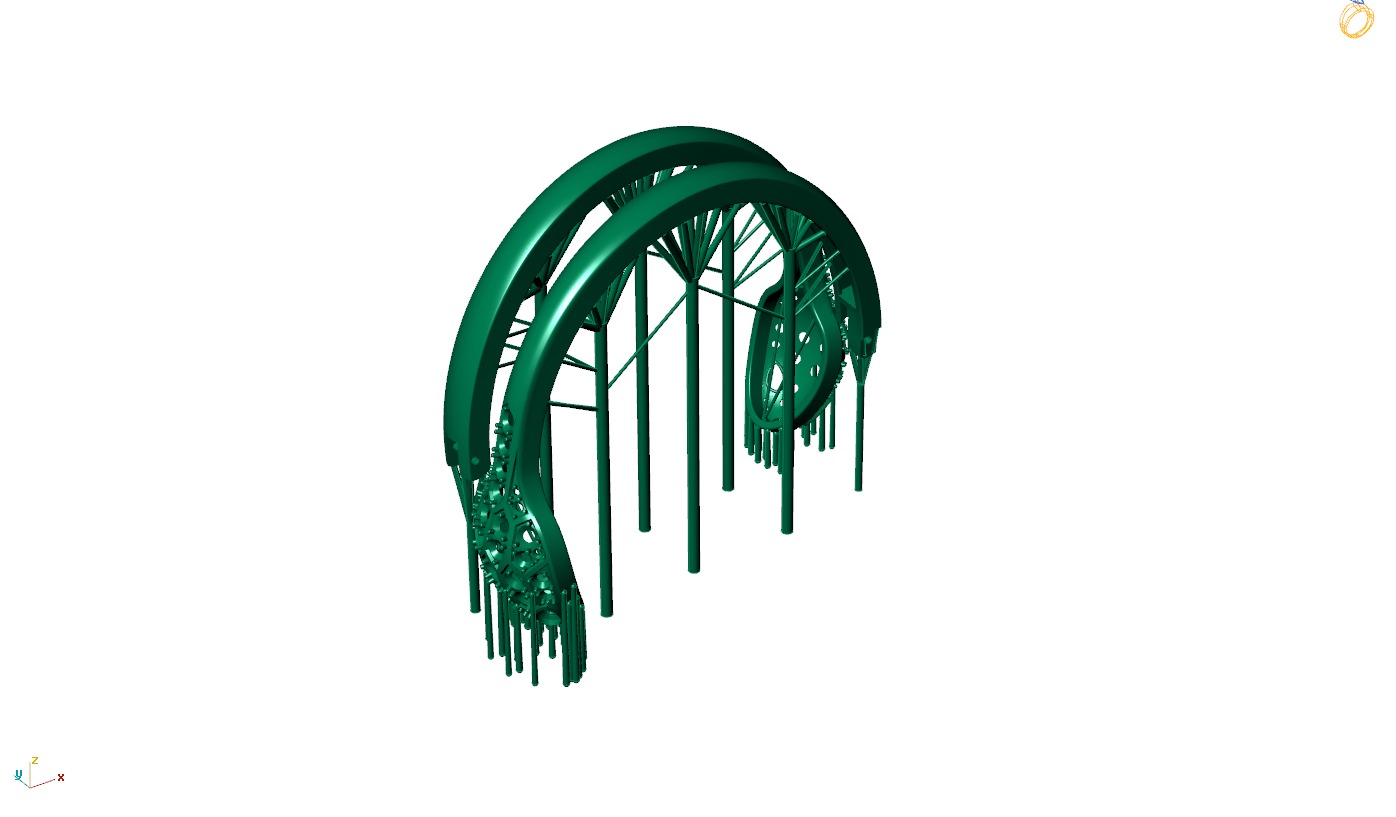 Bracelet Snake 3D print model_6