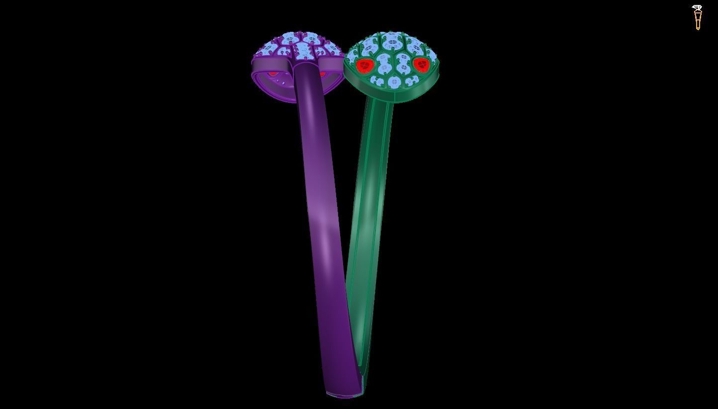 Bracelet Snake 3D print model_3