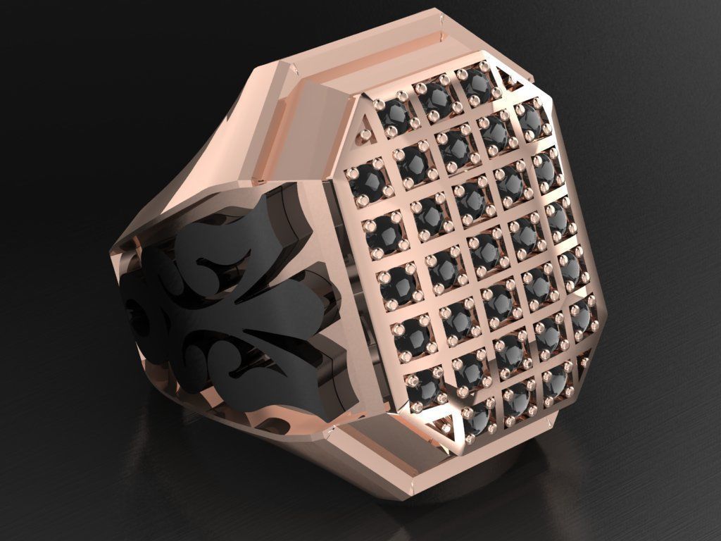 signet ring for men 3D print model_8