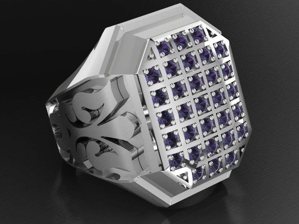 signet ring for men 3D print model_6