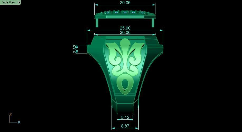 signet ring for men 3D print model_10