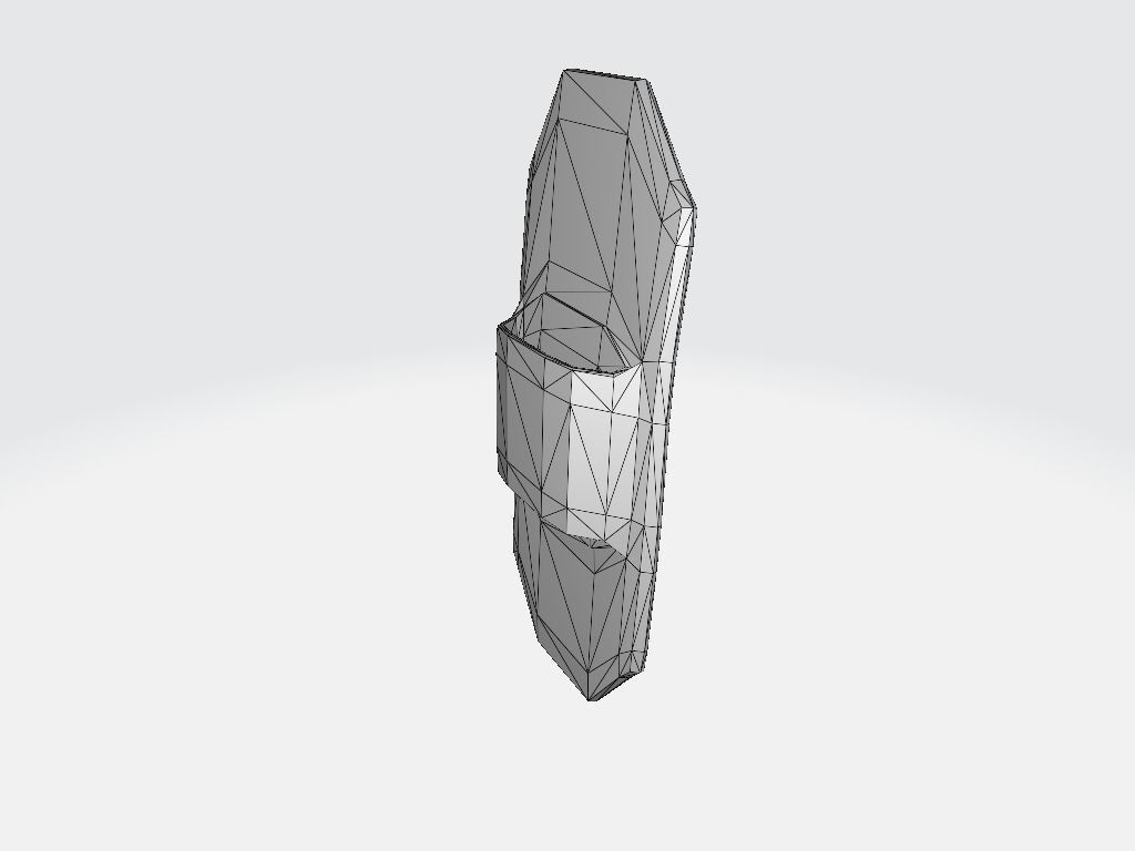 Belt Knife Holder Low-poly 3D model_11