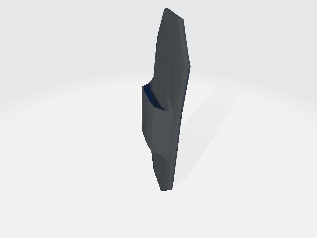 Belt Knife Holder Low-poly 3D model_3