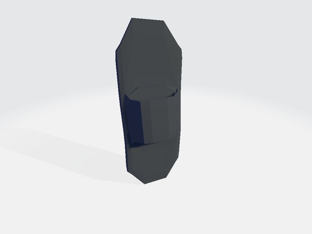 Belt Knife Holder Low-poly 3D model_7