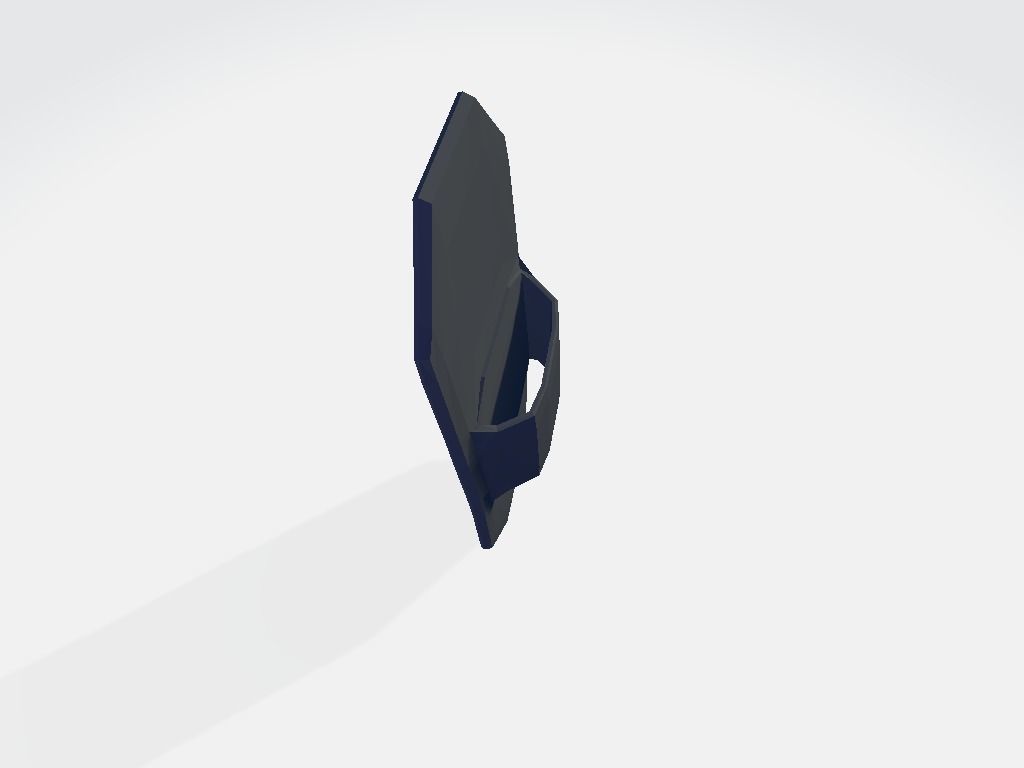 Belt Knife Holder Low-poly 3D model_6