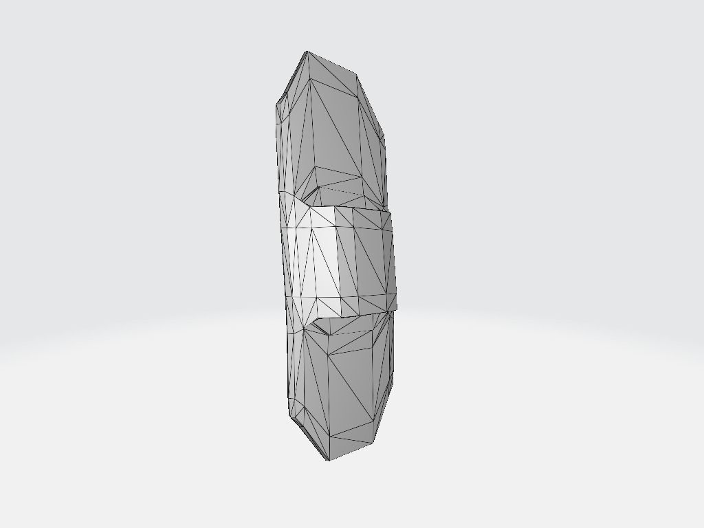 Belt Knife Holder Low-poly 3D model_8