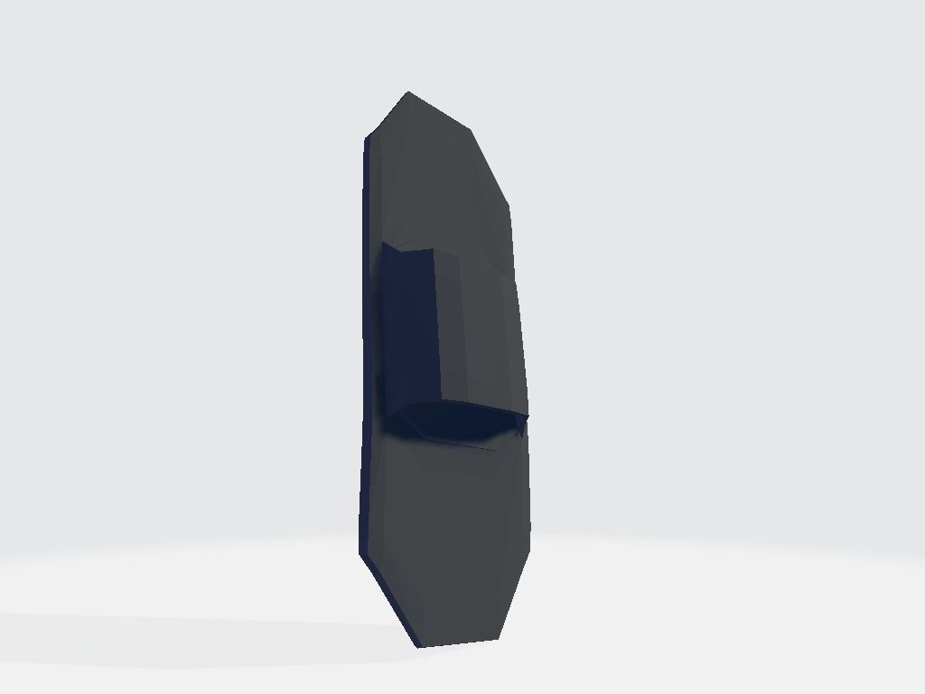 Belt Knife Holder Low-poly 3D model_2