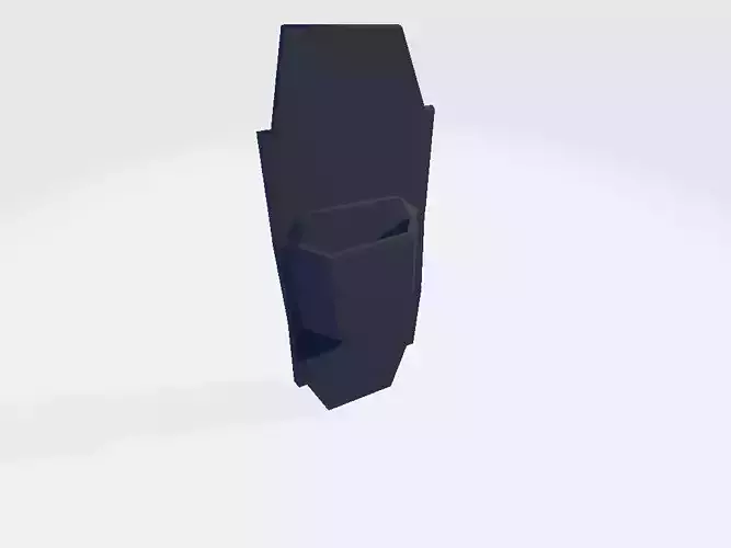 Belt Knife Holder Low-poly 3D model