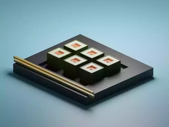 Sushi for interiors games PBR low-poly Game ready game dev