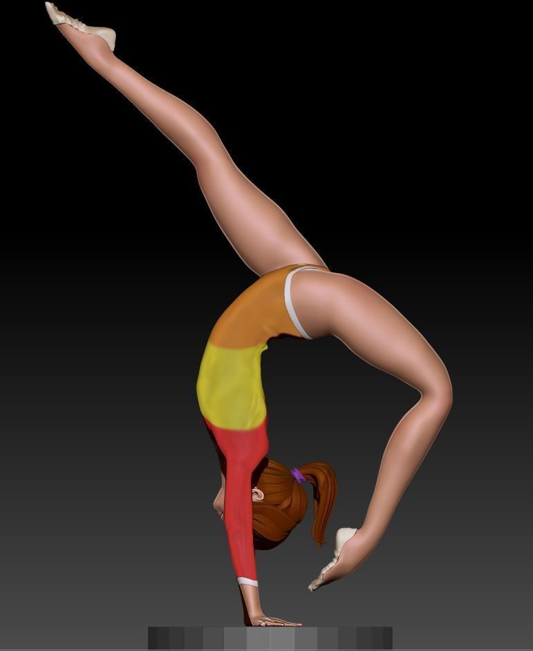 GRS-souplesse acrobatic gymnast 3D model_1