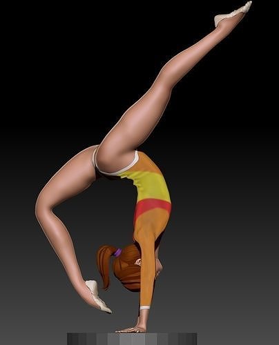 GRS-souplesse acrobatic gymnast 3D model