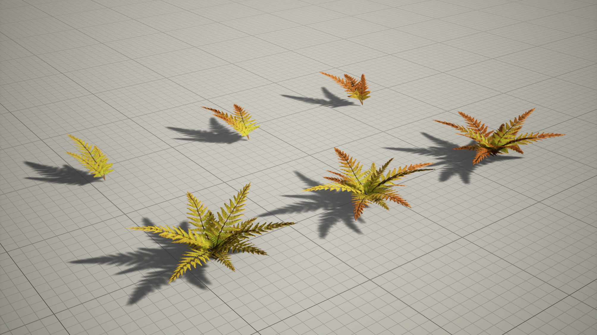 Small Fern - High Quality Low-Poly Models -UE4-Unity-Vray-Corona Low-poly 3D model_3