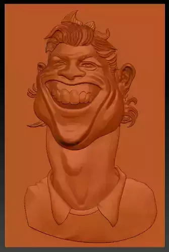 CR7 Ronaldo caricatures 3D Model for 3DPrint 