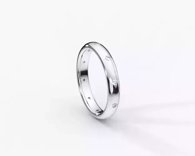 ZDR0132 gold band with diamonds