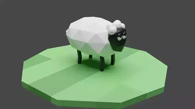 Sheep Low-poly game ready