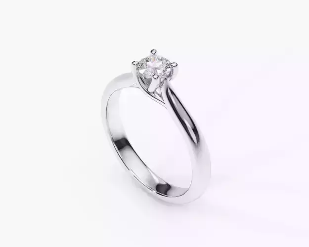 ZDR0134 solitaire diamond engagement ring gold