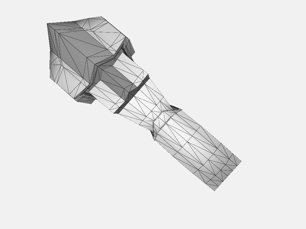 Pistol - Gun Low-poly 3D model_12