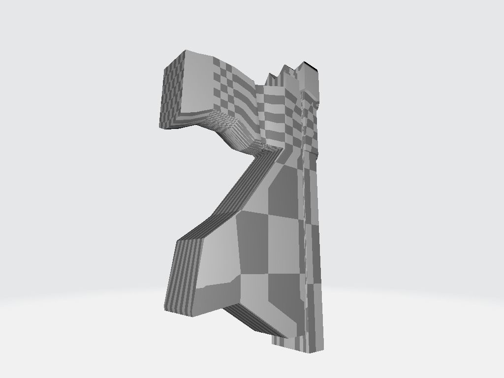 Pistol - Gun Low-poly 3D model_18