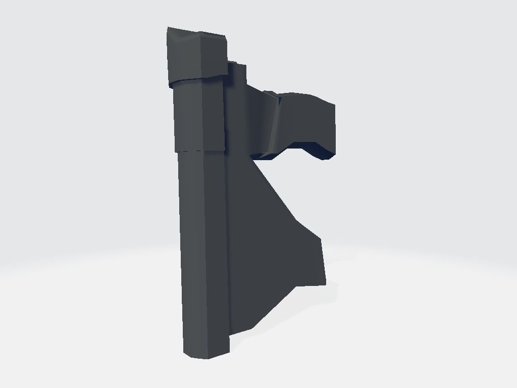 Pistol - Gun Low-poly 3D model_7