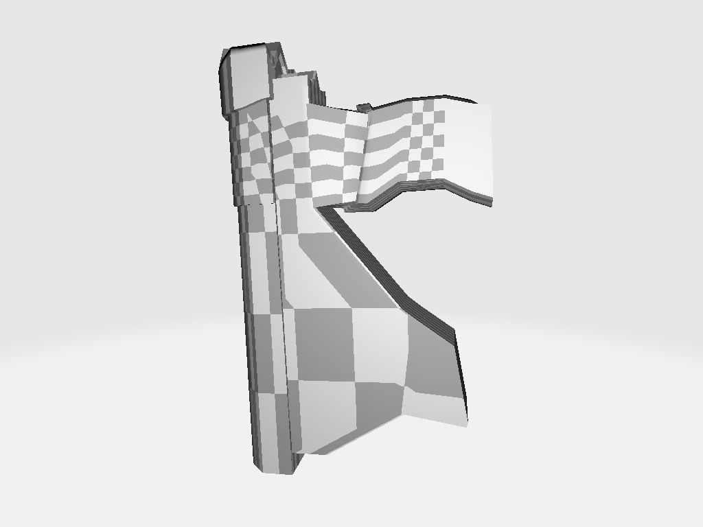 Pistol - Gun Low-poly 3D model_17