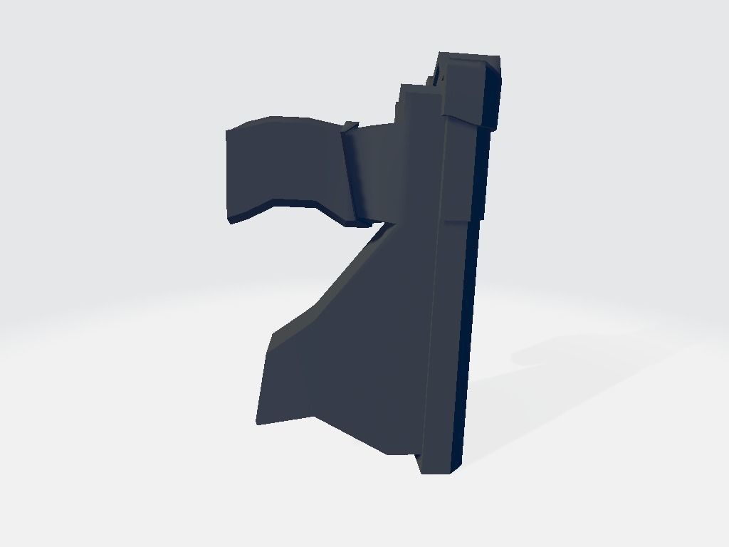 Pistol - Gun Low-poly 3D model_2