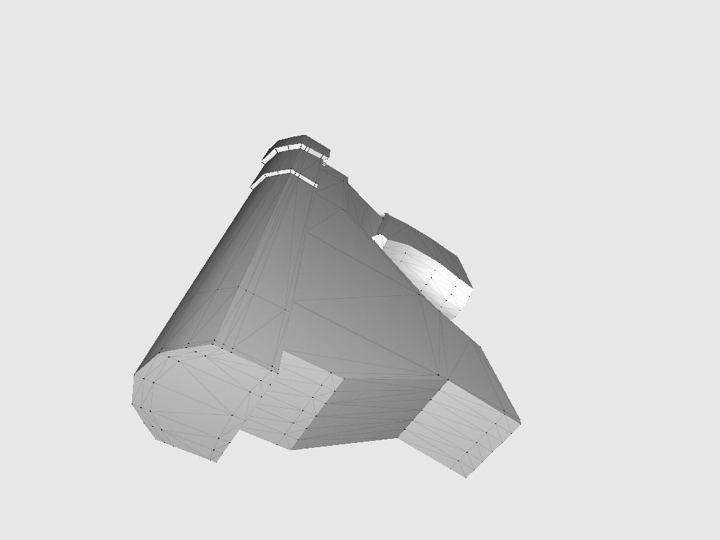 Pistol - Gun Low-poly 3D model_15