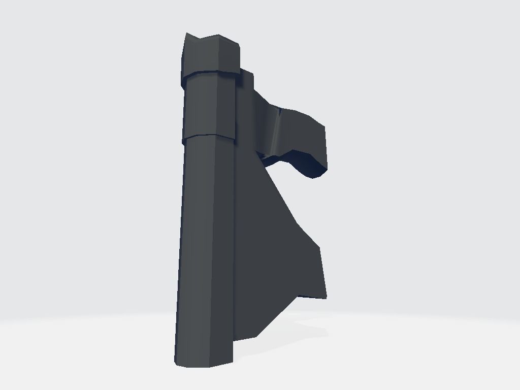 Pistol - Gun Low-poly 3D model_3