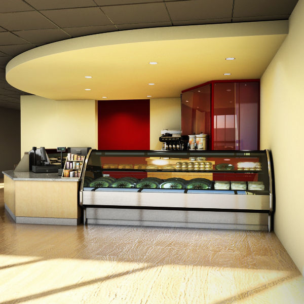 Coffee Stand - Kiosk 3D model_3