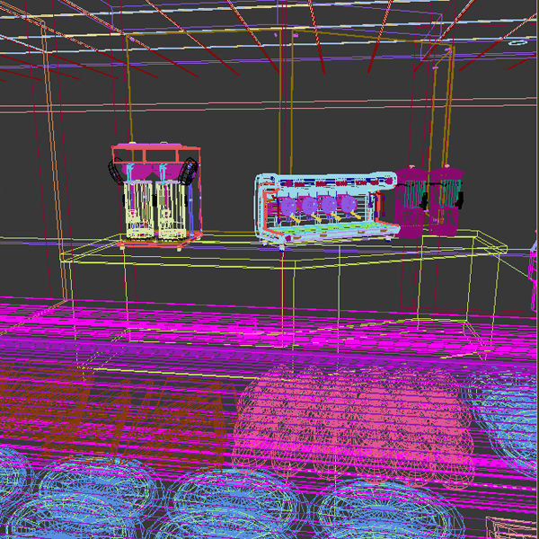 Coffee Stand - Kiosk 3D model_10