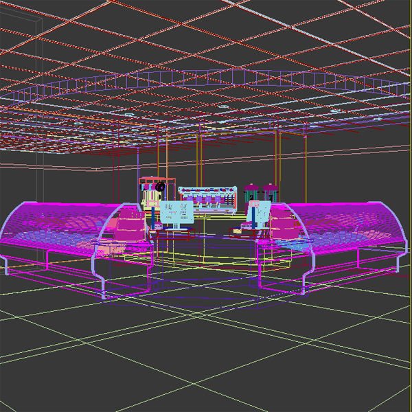 Coffee Stand - Kiosk 3D model_7