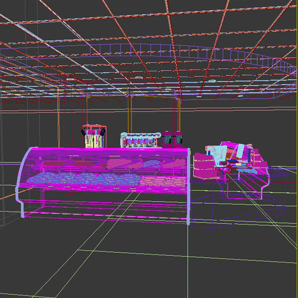 Coffee Stand - Kiosk 3D model_9