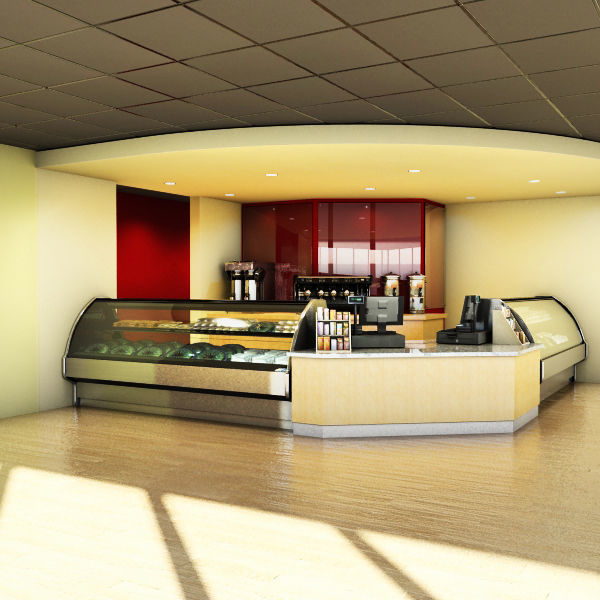 Coffee Stand - Kiosk 3D model_1