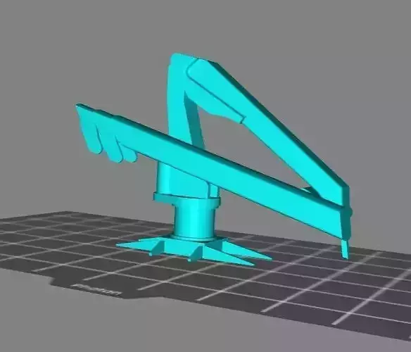 HM Marine crane 3D print model