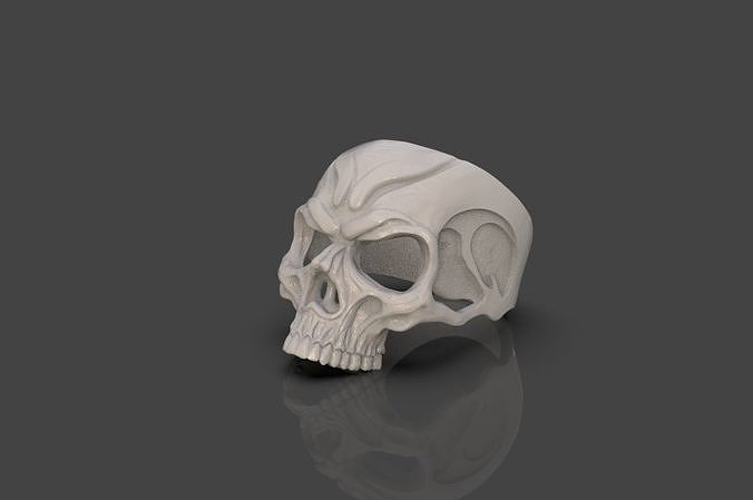 Ring Skull 3D print model