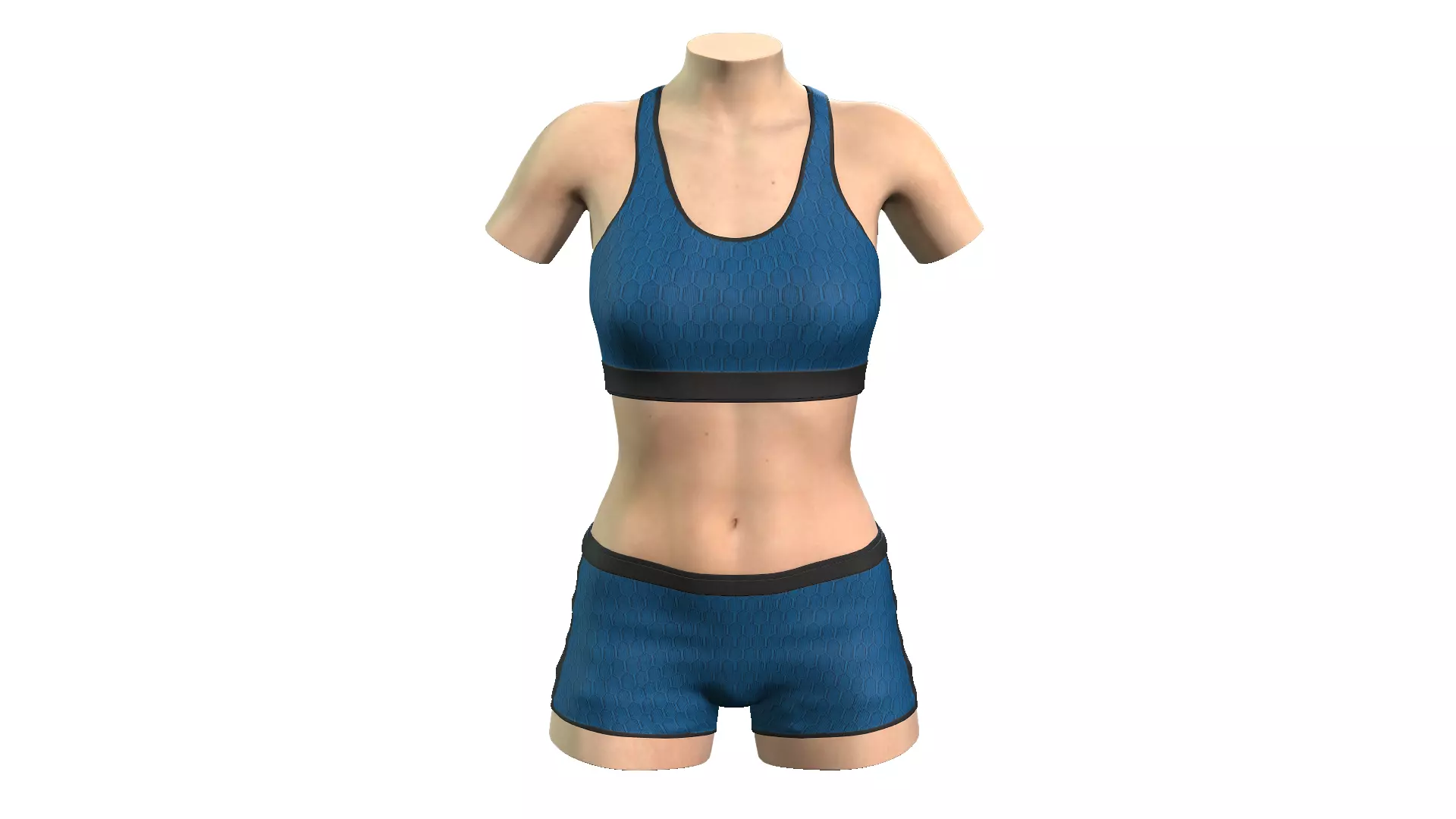 5 in 1 collection mannequin sportswear 3D model