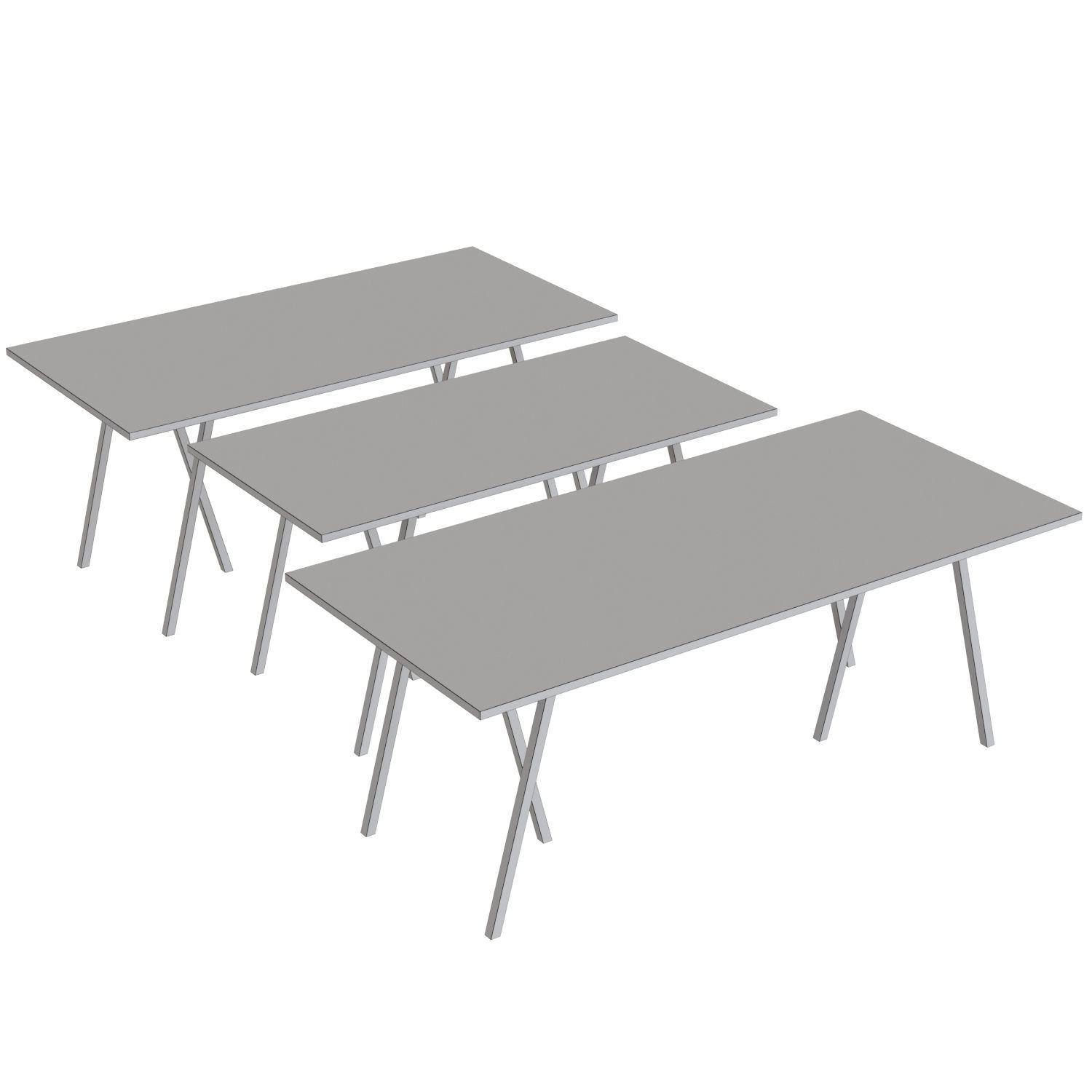 Loop Stand Table 3D model_4