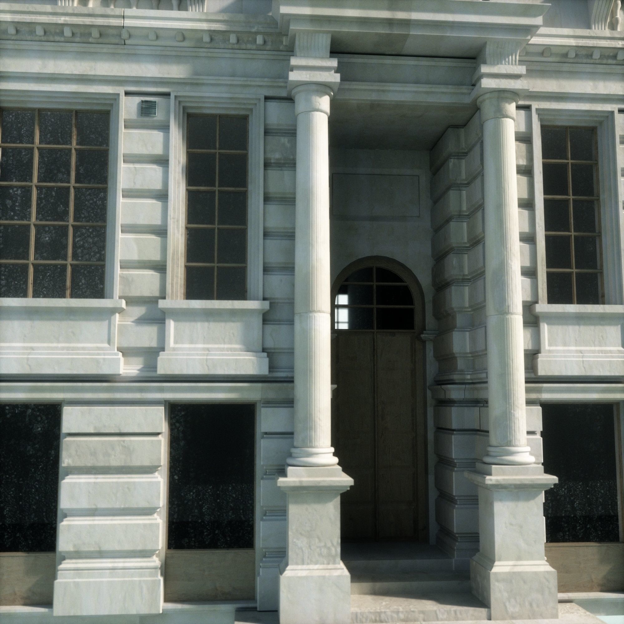 Old appartment building 1700s A 3D model_1