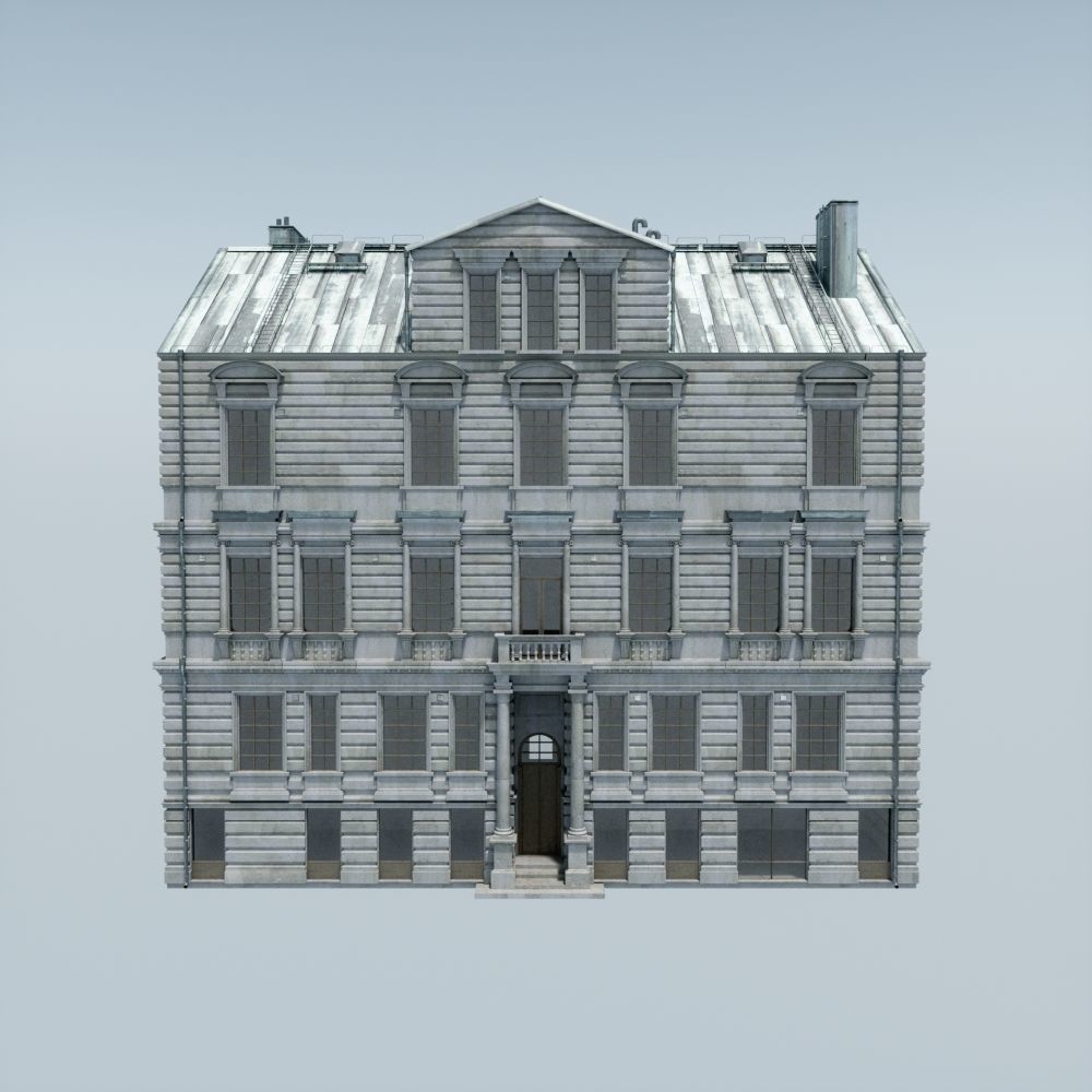 Old appartment building 1700s A 3D model_10