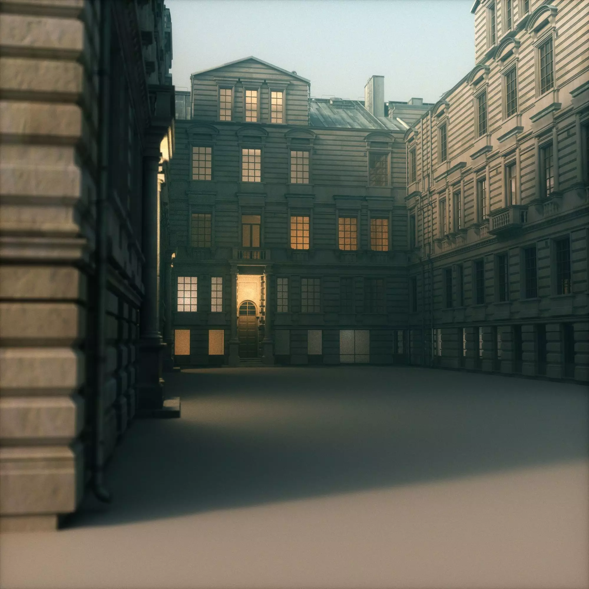 Old appartment building 1700s A 3D model_0