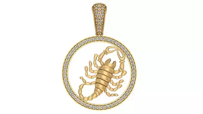 Scorpio pendant 3D print model