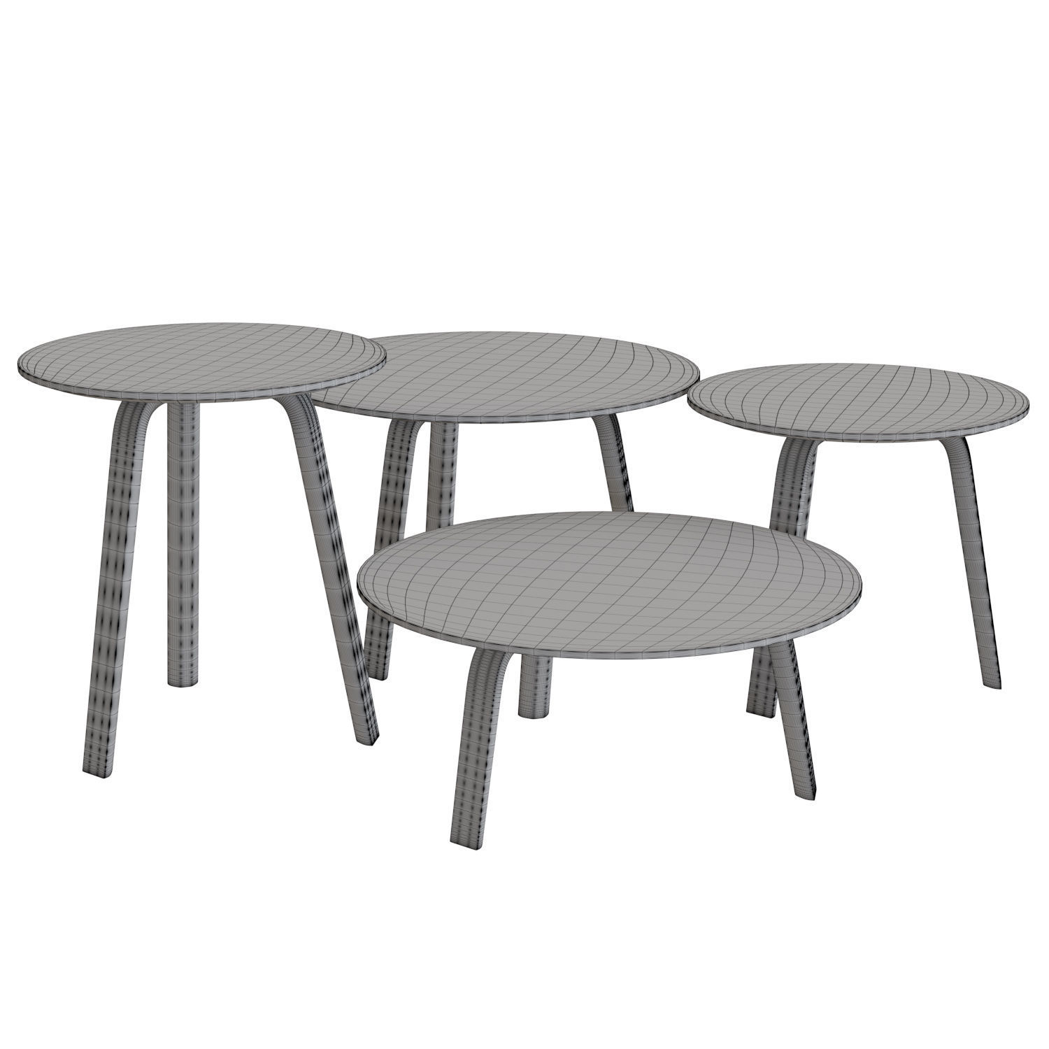 Bella Coffee Table 3D model_4