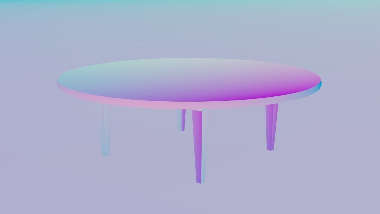Center Table - 3D Model -PBR 3D model_5