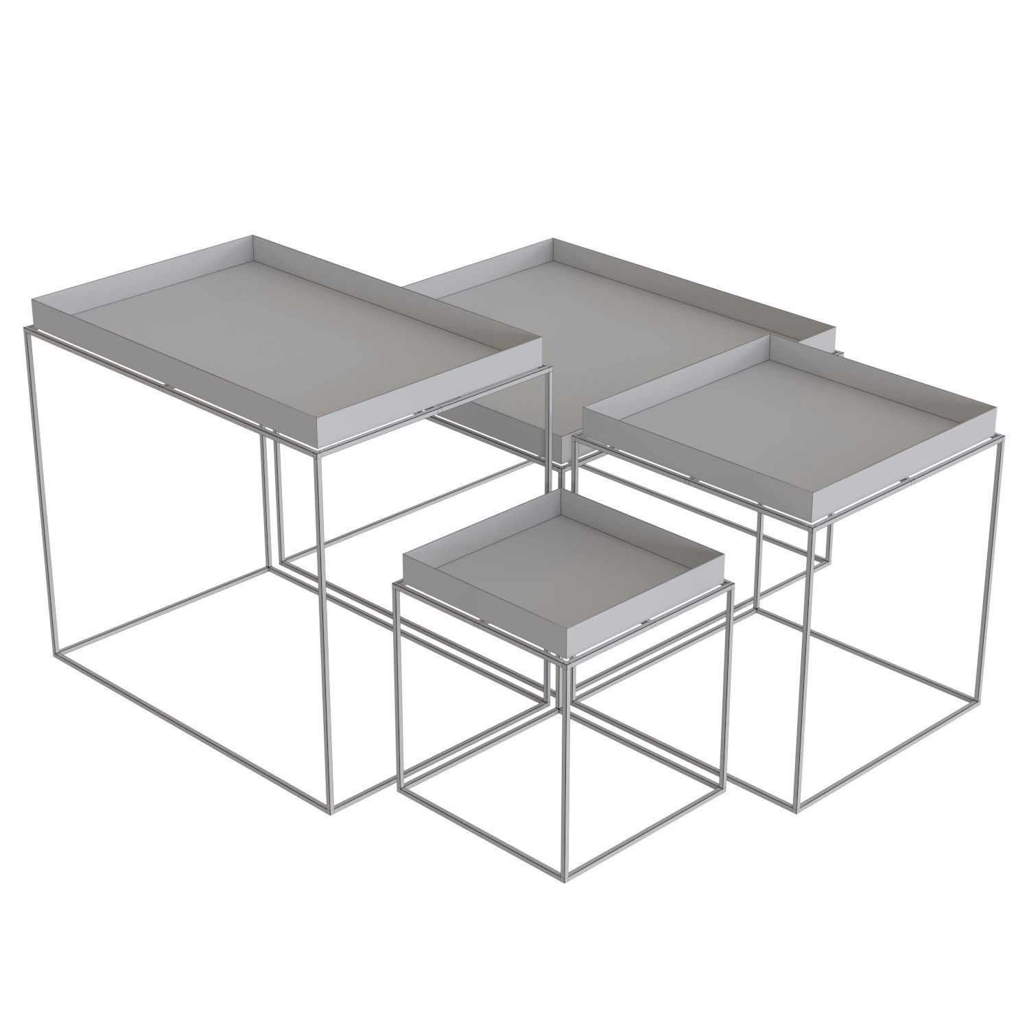 Tray Coffee Table 3D model_4