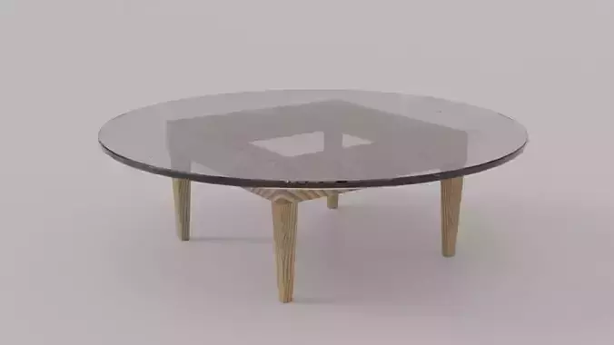 Center Table glass - 3D Model -PBR