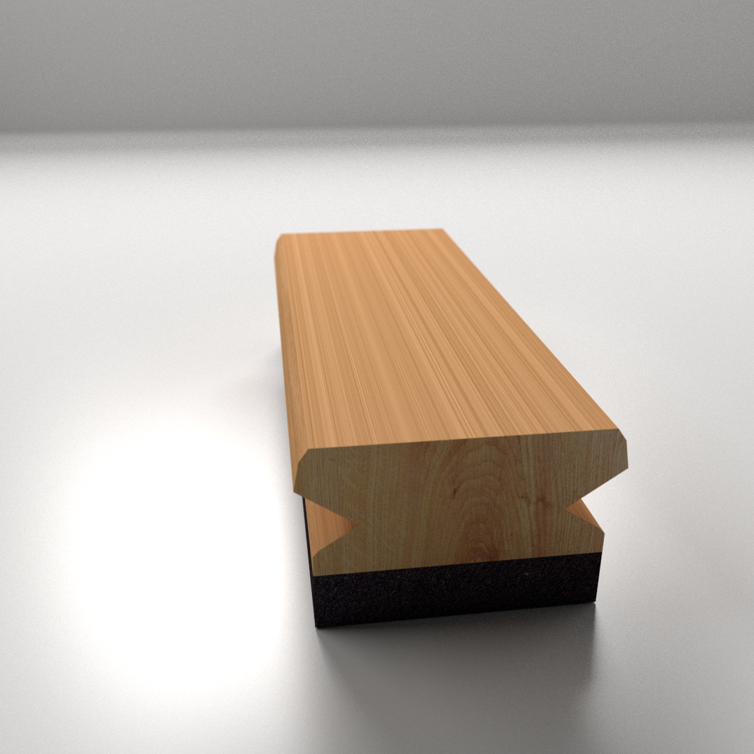 Chalkboard Eraser 3D model_1