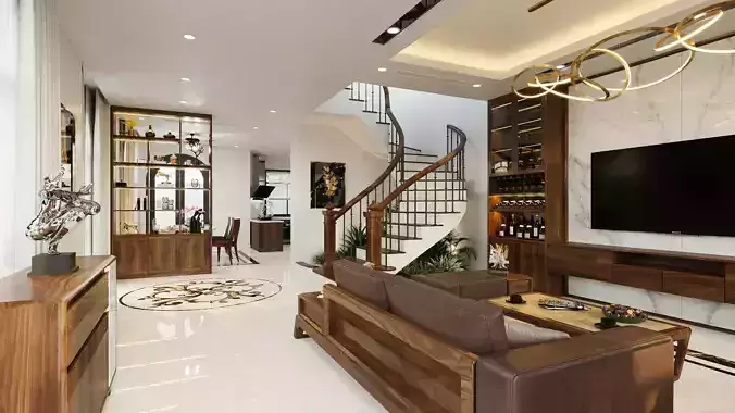 3d luxury villa modelling by me 