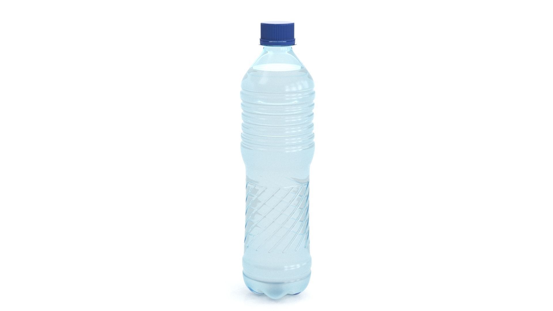 Plastic Water Bottle v1 3d model 3D model_3