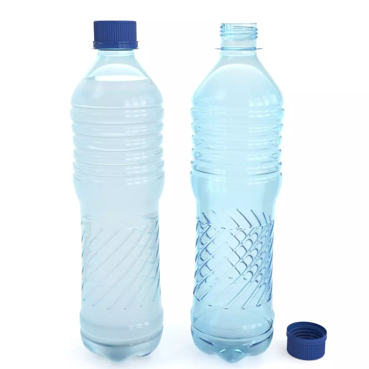 Plastic Water Bottle v1 3d model 3D model_0
