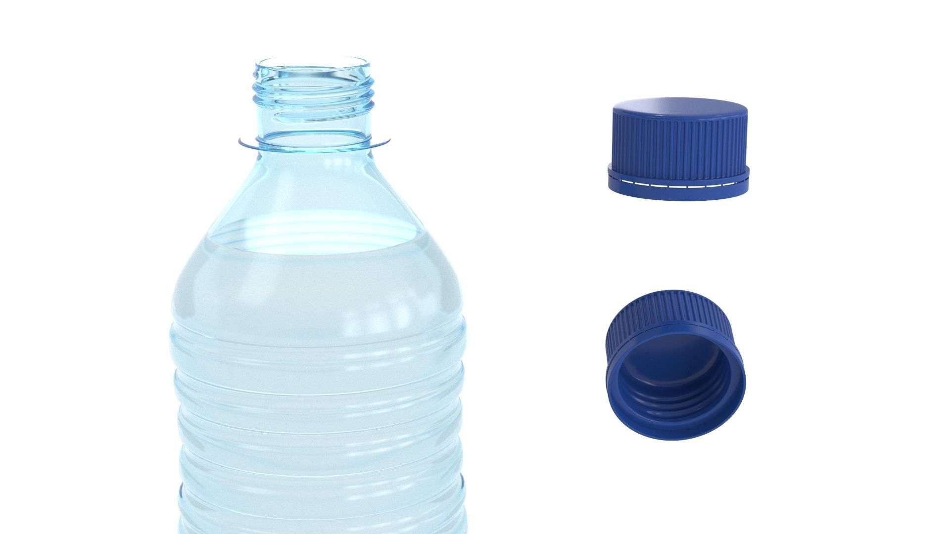 Plastic Water Bottle v1 3d model 3D model_6